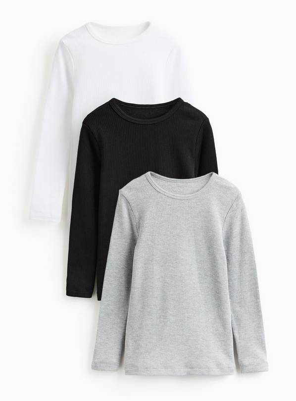 Long Sleeve Thermal Tops 3 Pack 9-10 years